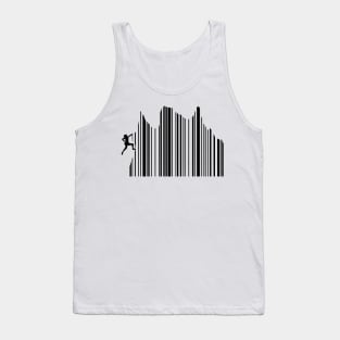 Climbing Barcode Mountains Hiking Tank Top